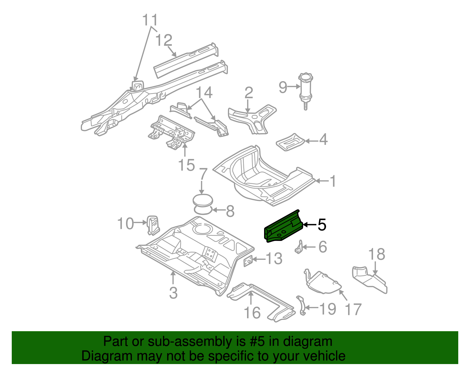 Floor Extension - Volkswagen (8E0-802-092)