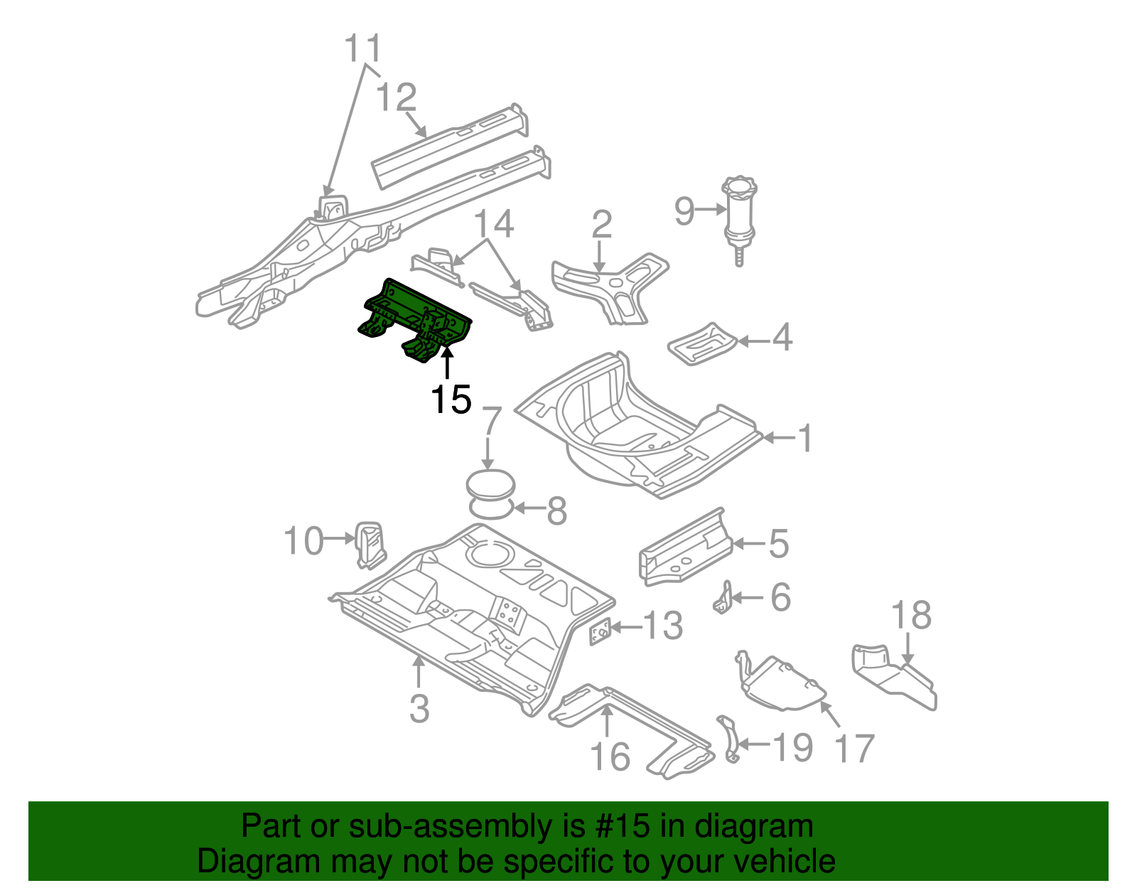 Cross-Member - Volkswagen (8E0-802-299-A)