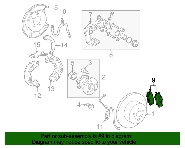 0446606090 Brake Pads 20072012 Lexus ES350 MyLexusParts