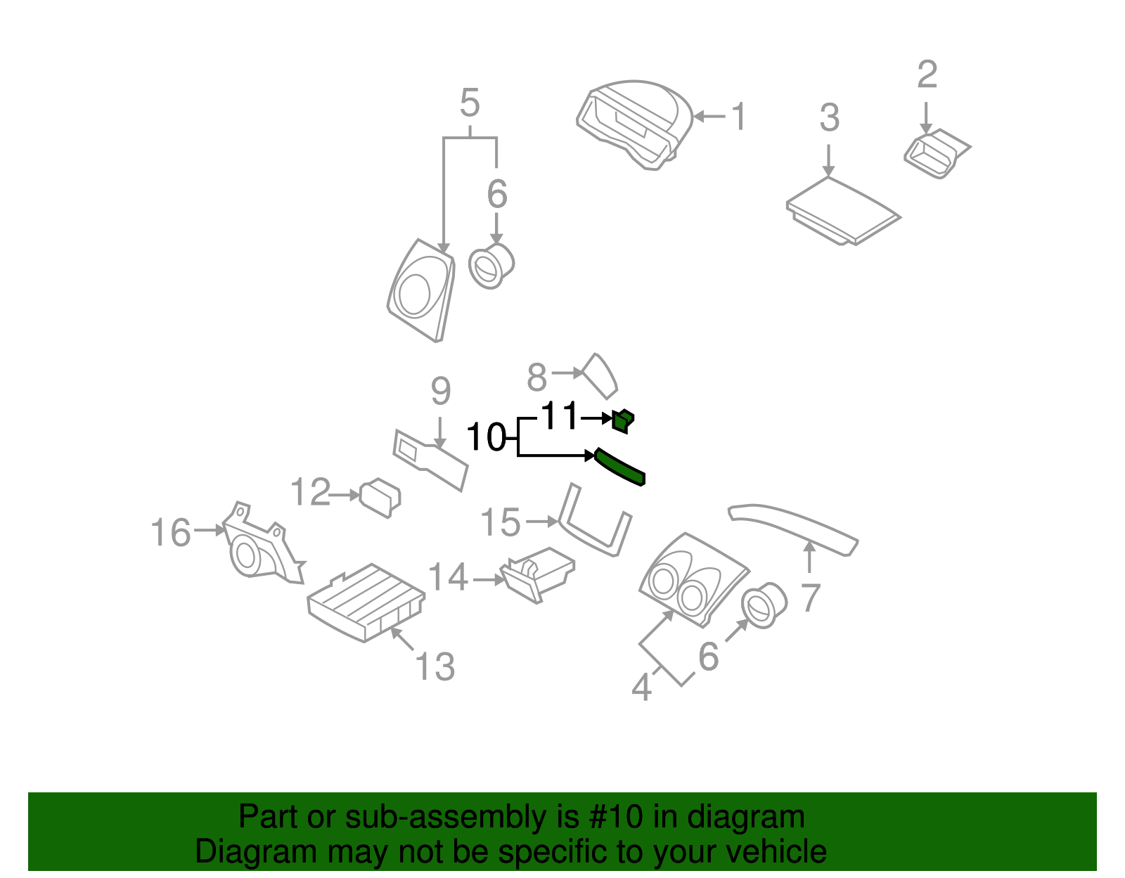 Charcoal Heater and Air Conditioning Control Opening Cover - GM (96457717)