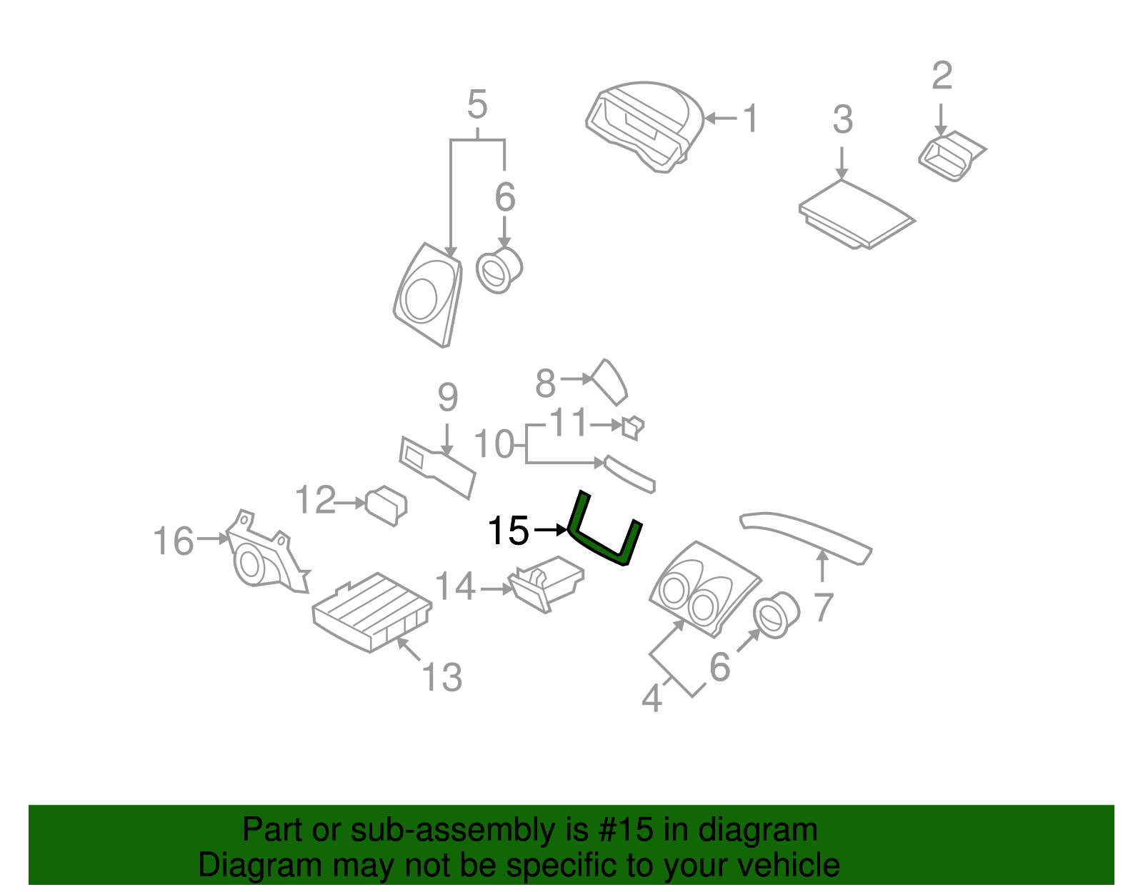 Instrument Panel Molding - GM (96652346)