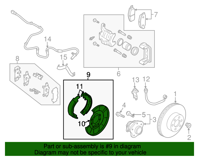 20152020 Nissan Rogue Parking Brake Passenger Side (RH) 440004BA1A