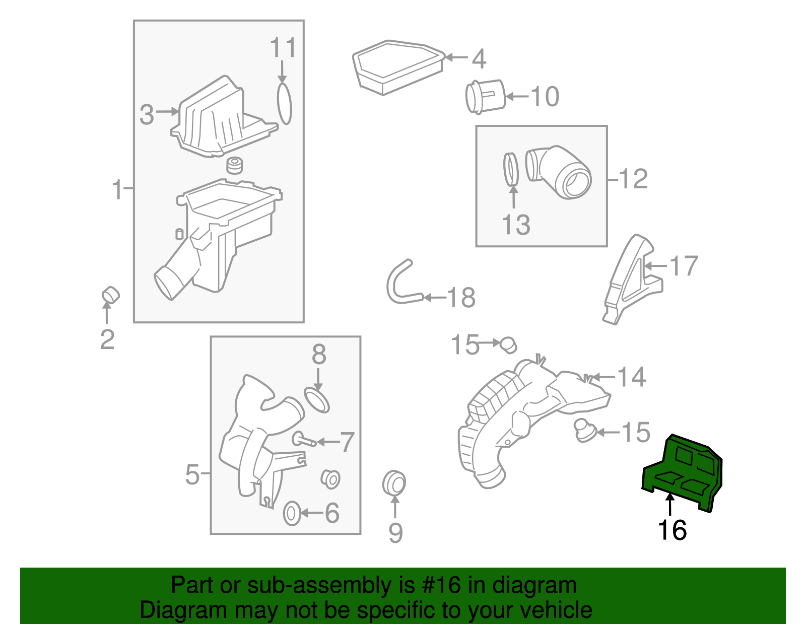Air Cleaner Outlet Duct Bracket - GM (96815104)