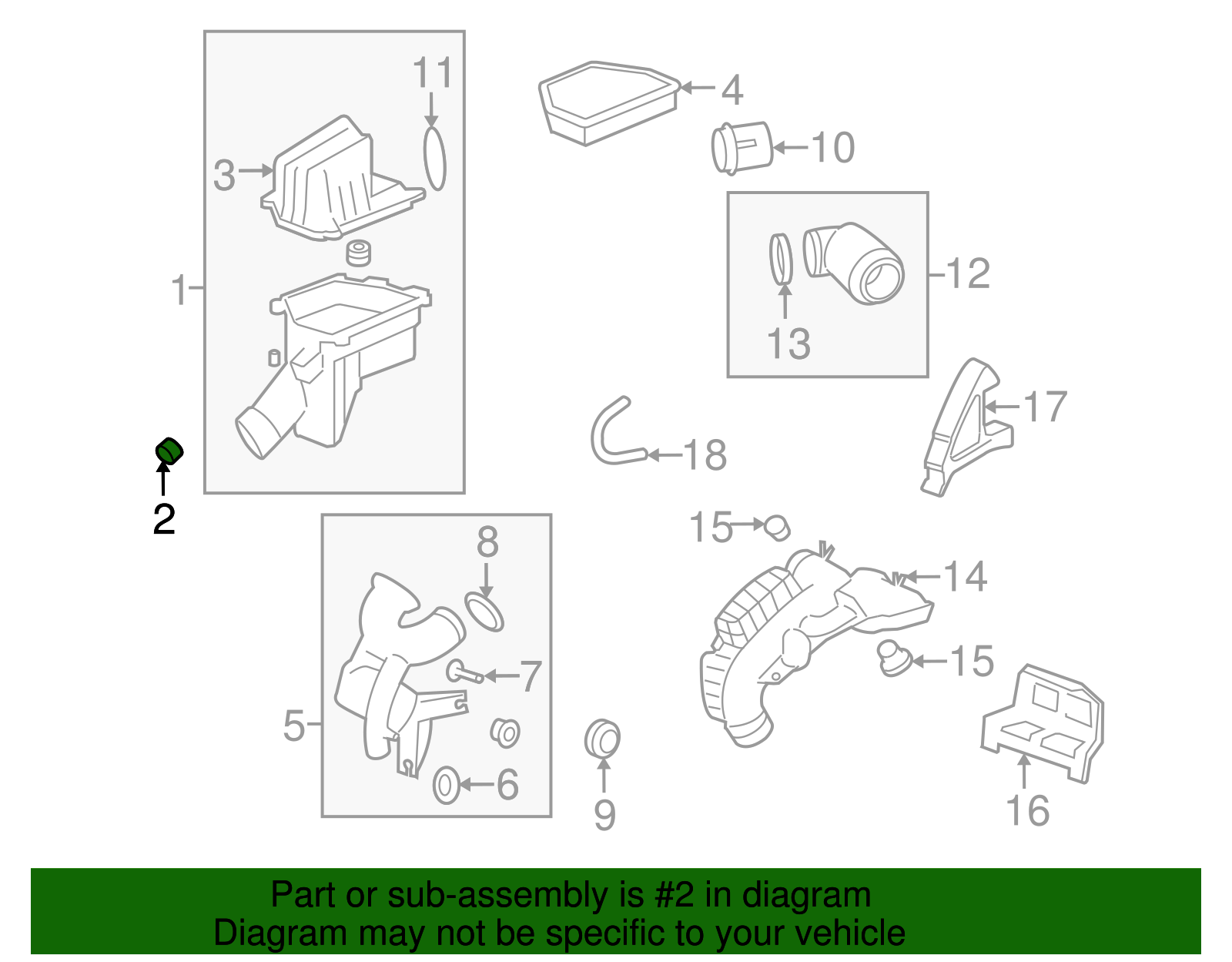 Air Cleaner Air Restriction Indicator Grommet - GM (96815103)
