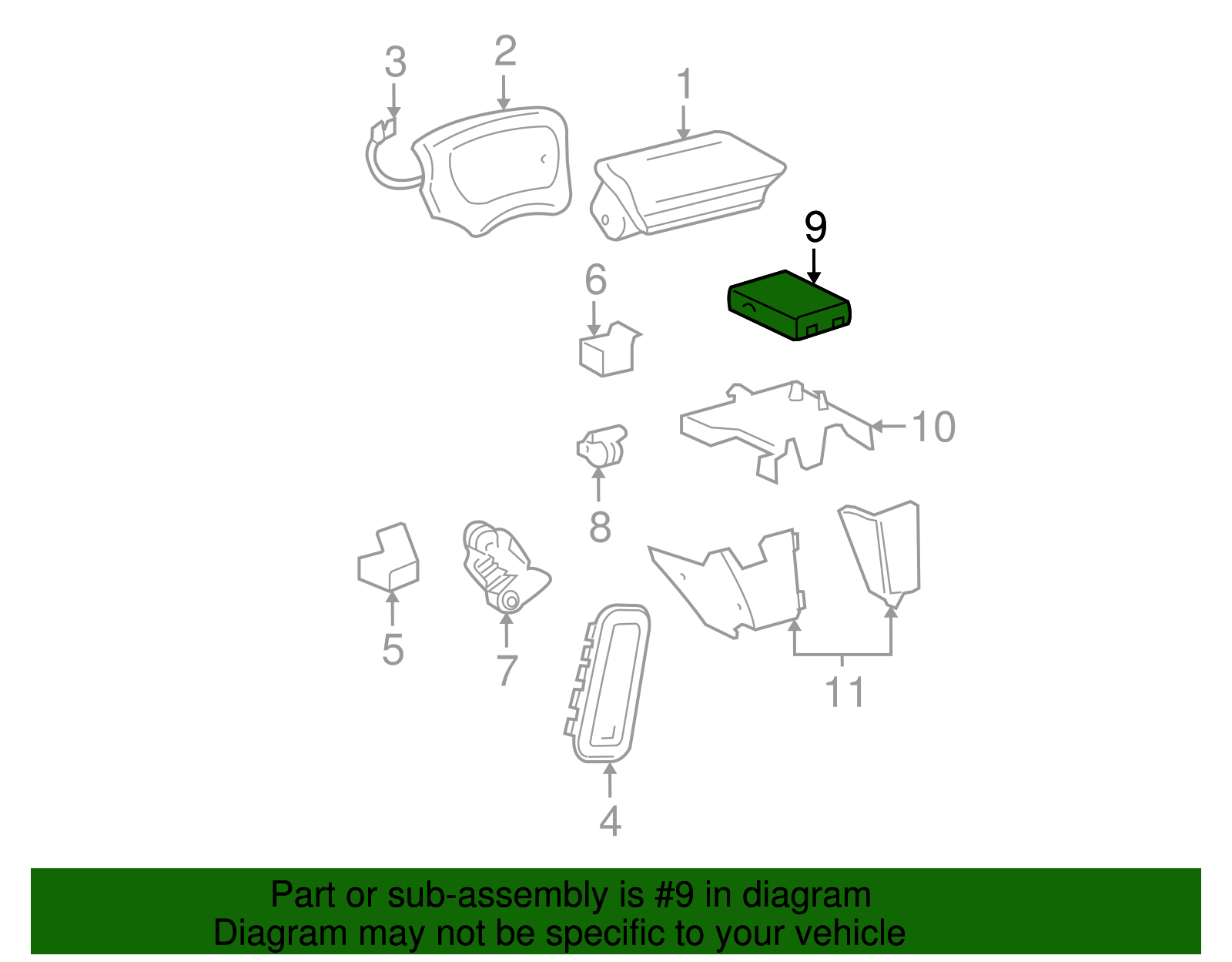 Module Assembly, Infl Rst Sen &     Diagn - GM (9370639)