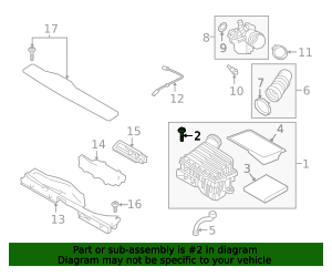 2013-2025 Volkswagen Air Cleaner Assembly Screw WHT-002-087 | VW Direct ...