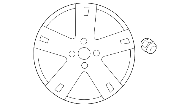 Wheel Hub Cap - GM (96653139)