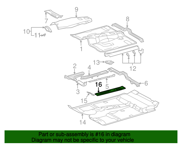 20032014 Toyota Heat Deflector 5815135121 Toyota Parts Center