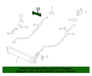 17-22-8-681-184 - Bracket, oil cooler line 2019-2024 BMW | AutoNation Parts