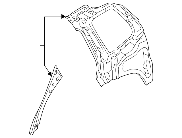 Inner Panel Assembly - Volkswagen (7L6-809-403-M)
