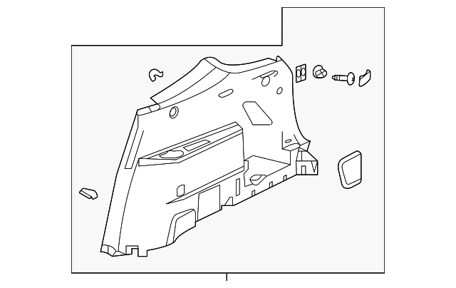 Quarter Trim Panel 3CM-867-428-C-82V