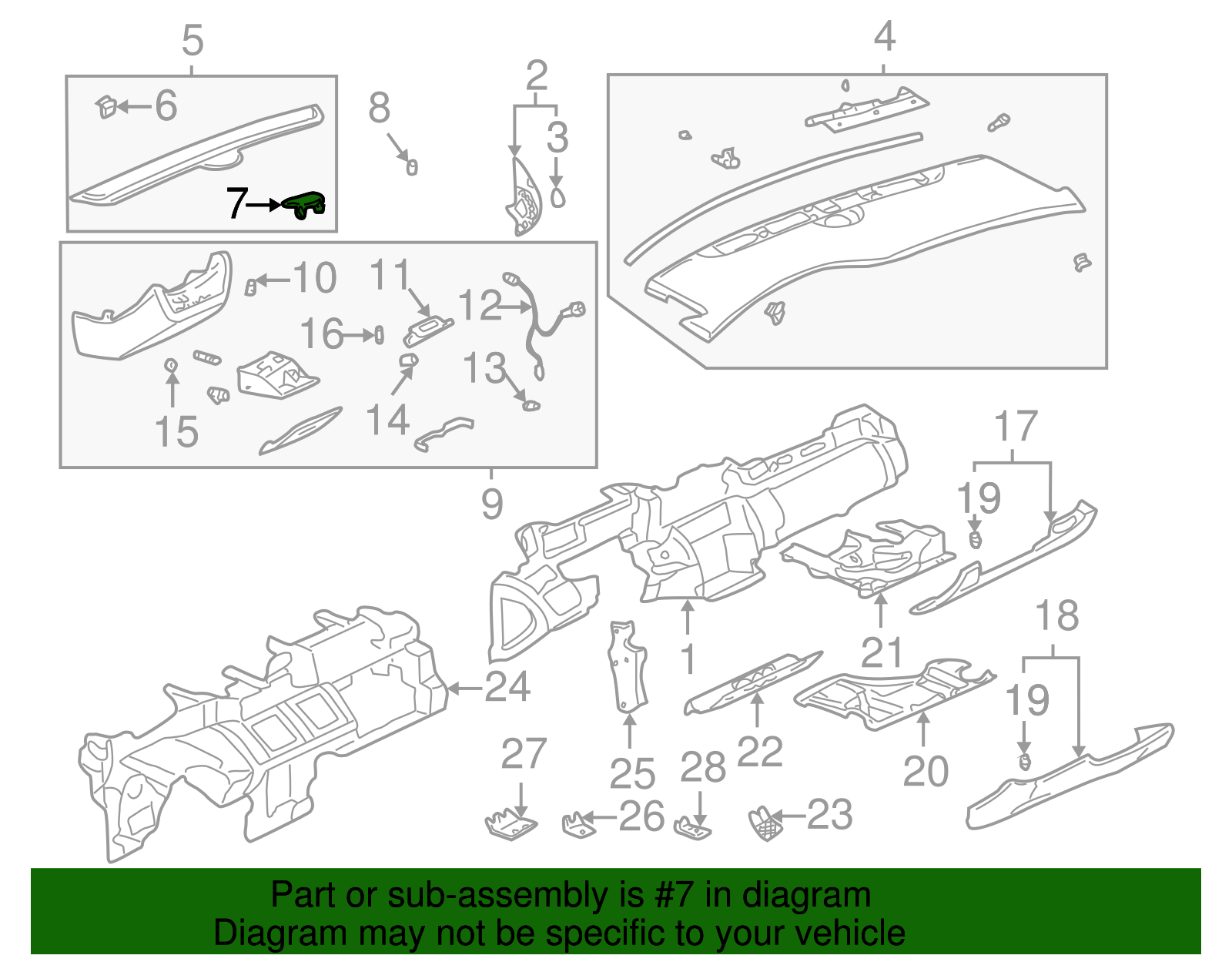 Grille Assembly, Rdo Front Spkr *Cashmere - Cadillac (89038757)