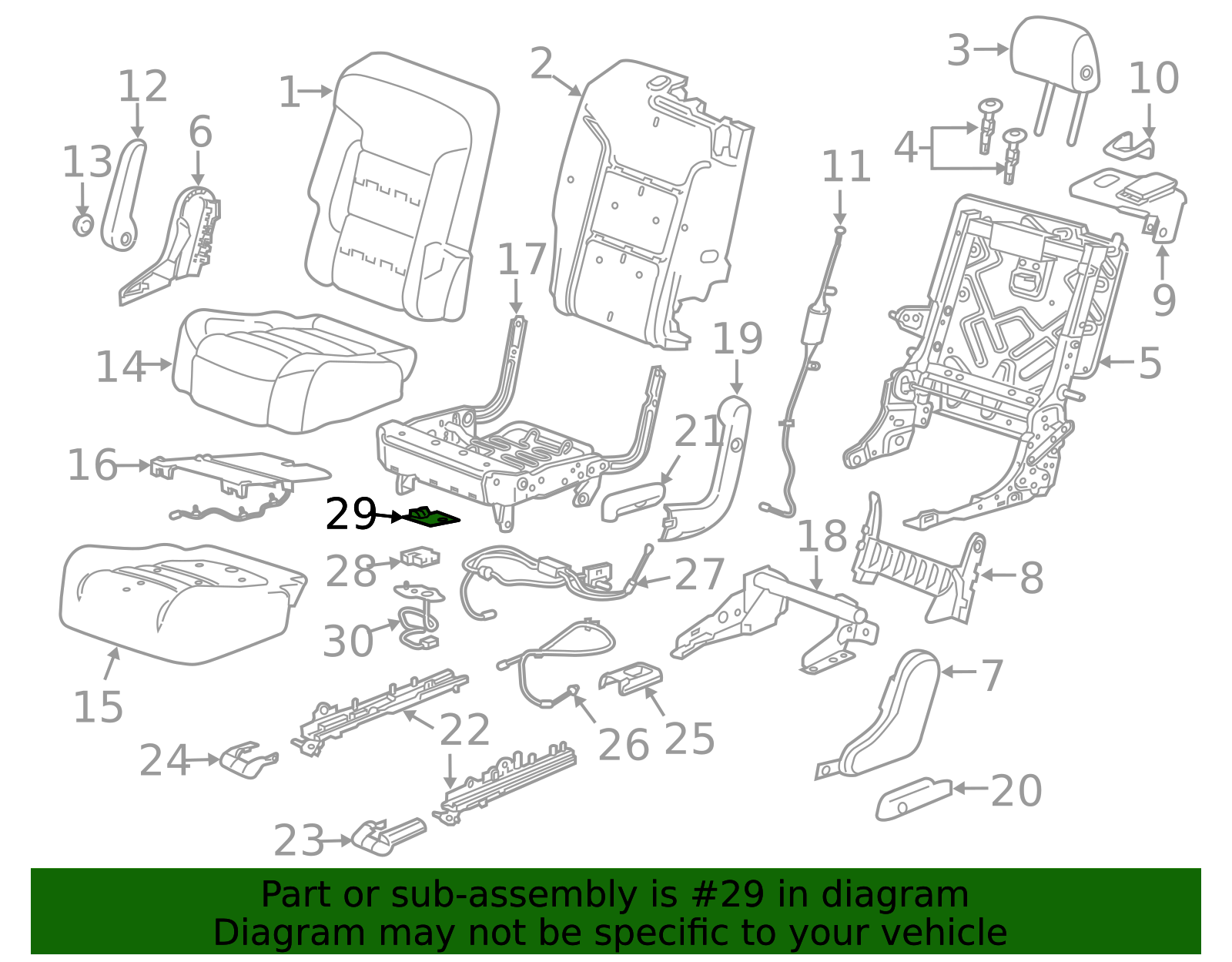 Rear Seat Bracket - GM (84013984)