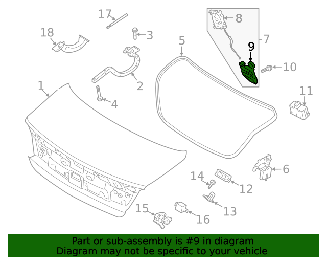20202022 Genesis G90 Latch 81231D2510 OEM Parts Online