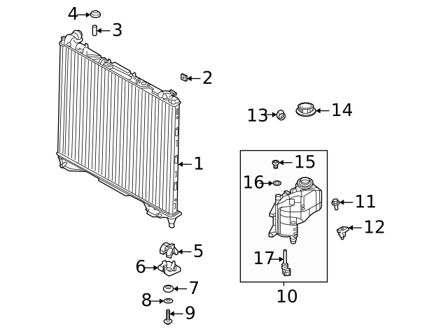 Genuine OEM Radiator Part# LR162128 Fits 2020-2024 Land Rover: Up 