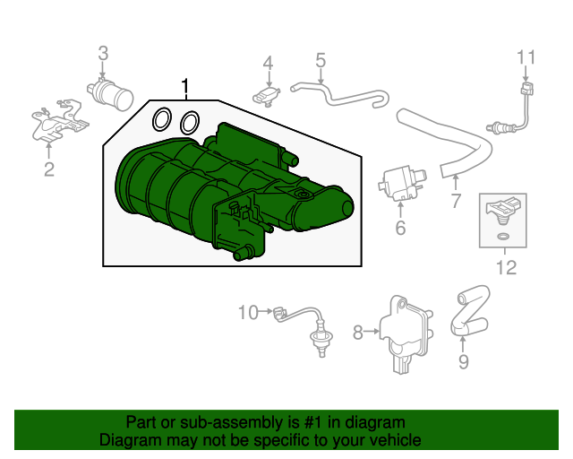 17011T2AA01 Canister Set 20132017 Honda Accord All Discount