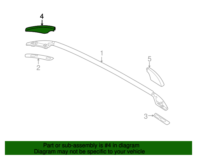 Genuine Roof Rail Cover for 32022074 Over 30 Off All Genuine Saab