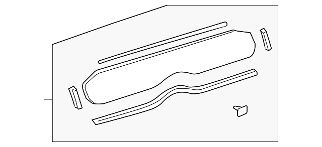 Toyota Prius 2004-2009 Lower Back Window Glass - Heated, With Free Glue 9 thumbnail image