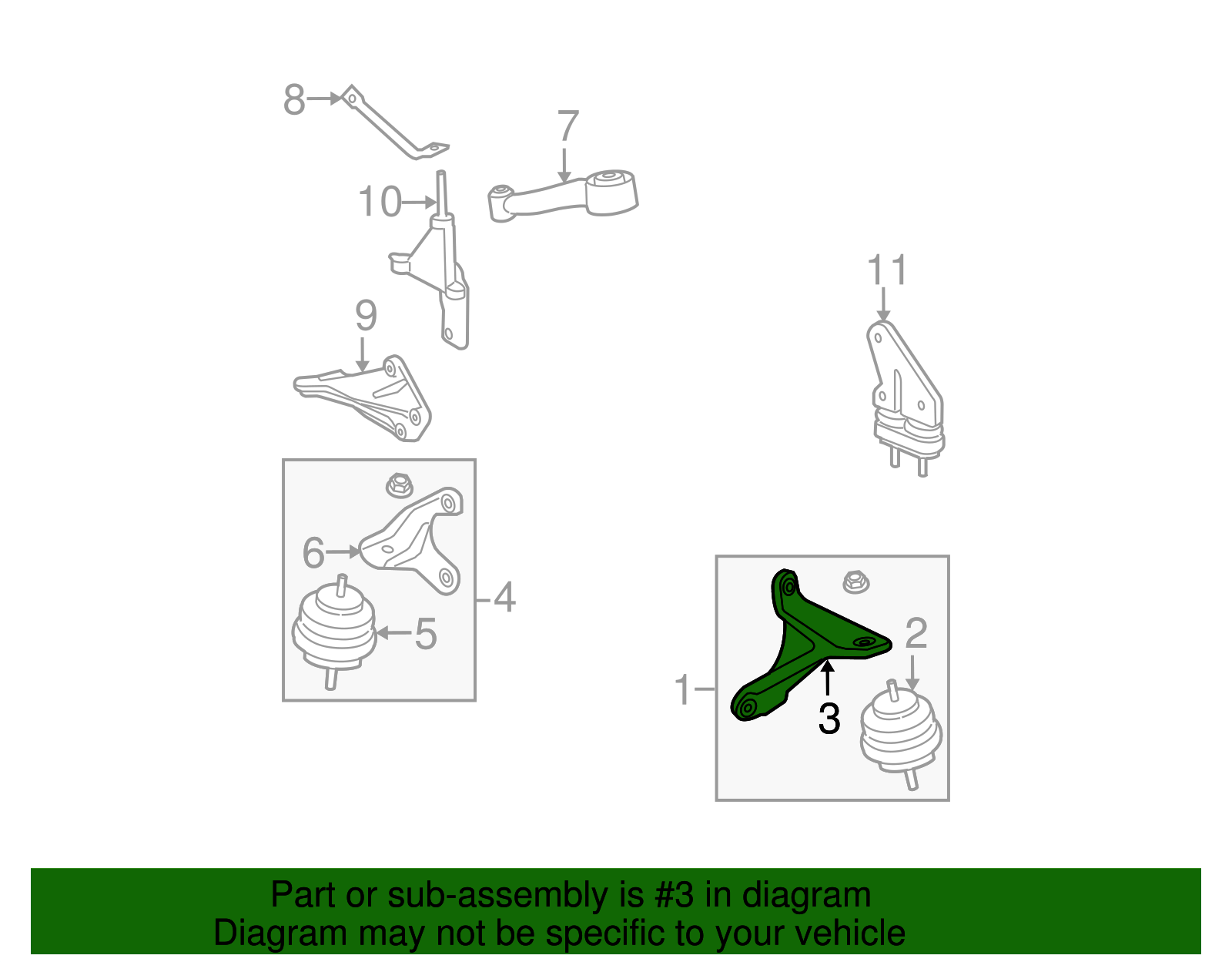 15780838 Bracket 20062008 Buick Lucerne Big 3 Auto Parts