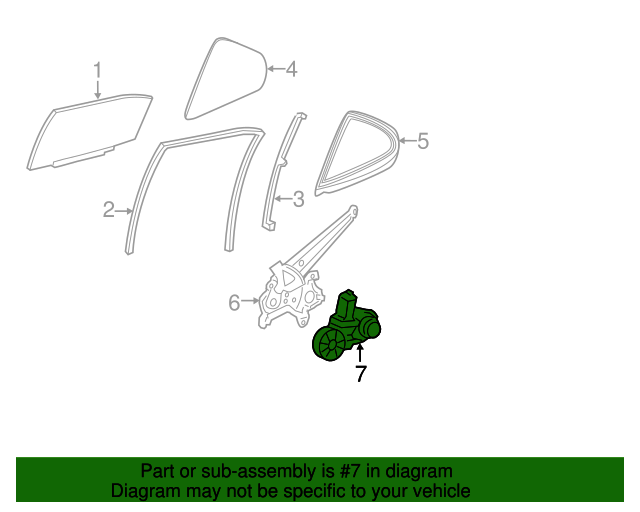 20182024 Toyota Camry Window Motor 8571006330 Toyota Parts Center