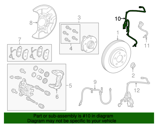 20152021 Lexus Front Speed Sensor 8954278010 OEM Parts Online