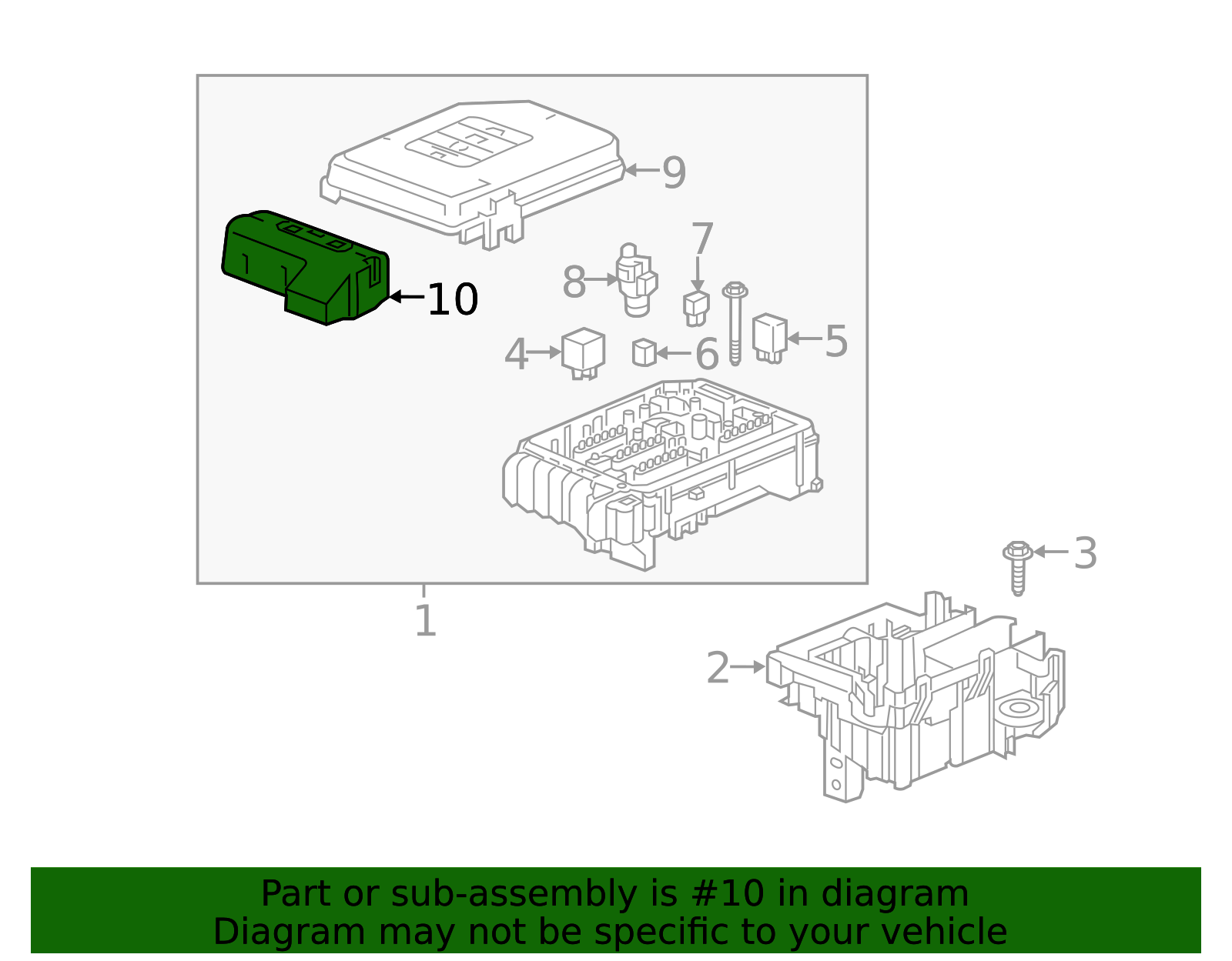 Engine Wiring Harness Fuse Block Cover - GM (84380477)