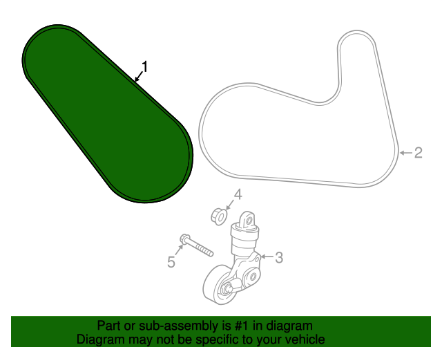 20142024 Mazda Water Pump Belt PY0115908 MazdaParts