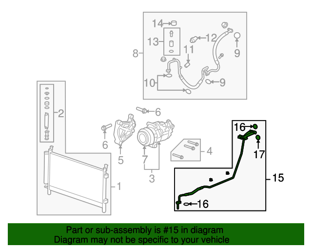 Genuine ACDelco A/C Evaporator Thermal Expansion Valve Tube