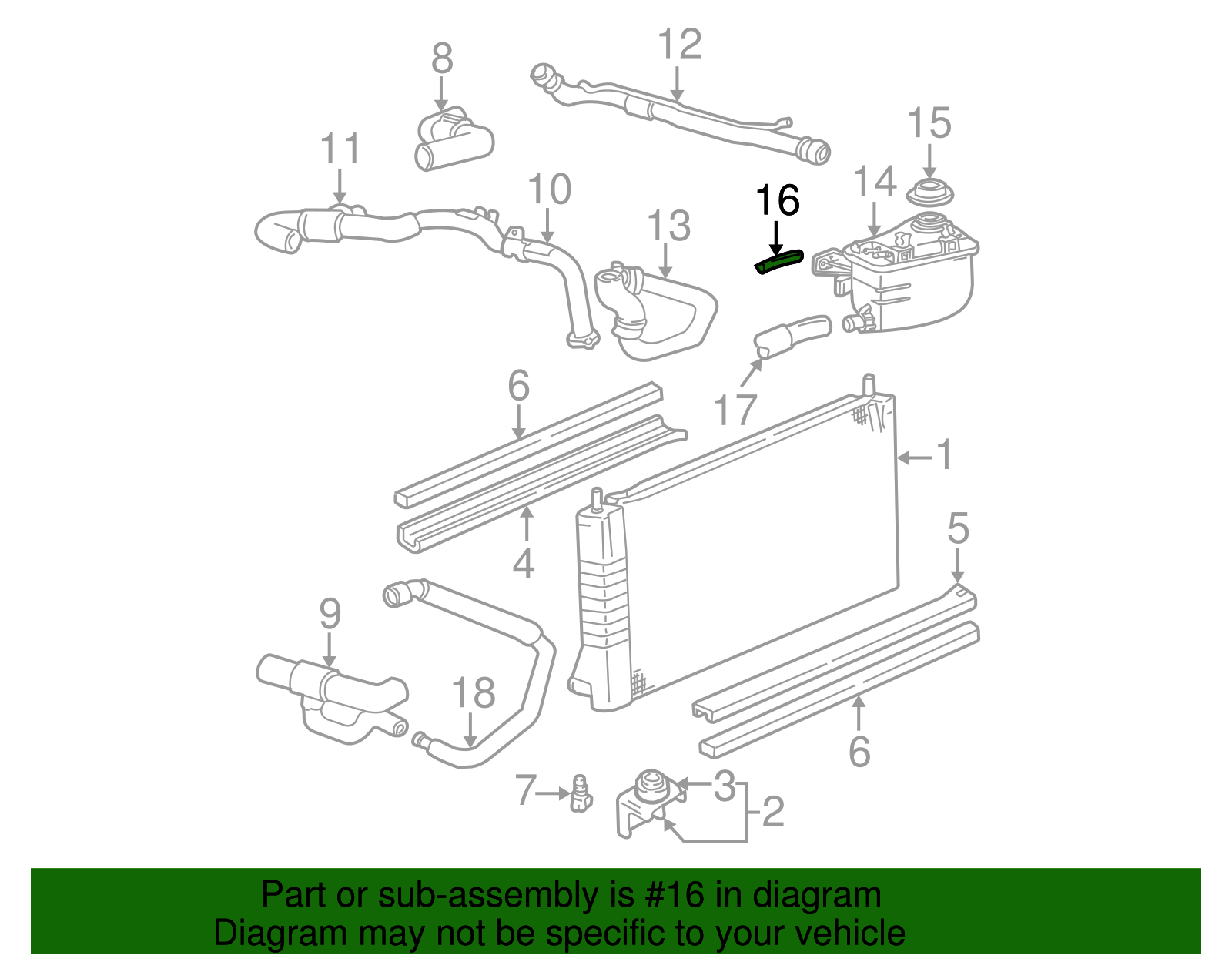 Drain Hose - Ford (YF1Z-8276-AA)