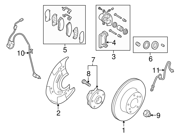 Genuine OEM Subaru Impreza WRX Front Brake Pad Set 2015 26296VA000 Genuine OEM Subaru Impreza WRX Front Brake Pad Set 2015 26296VA000