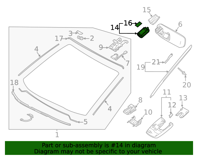 8994111010 Rain Sensor 20202022 Toyota Highlander OEM Parts To You