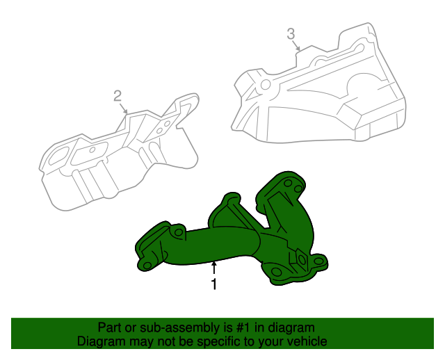 12568405 GM Exhaust Manifold GM Parts Store