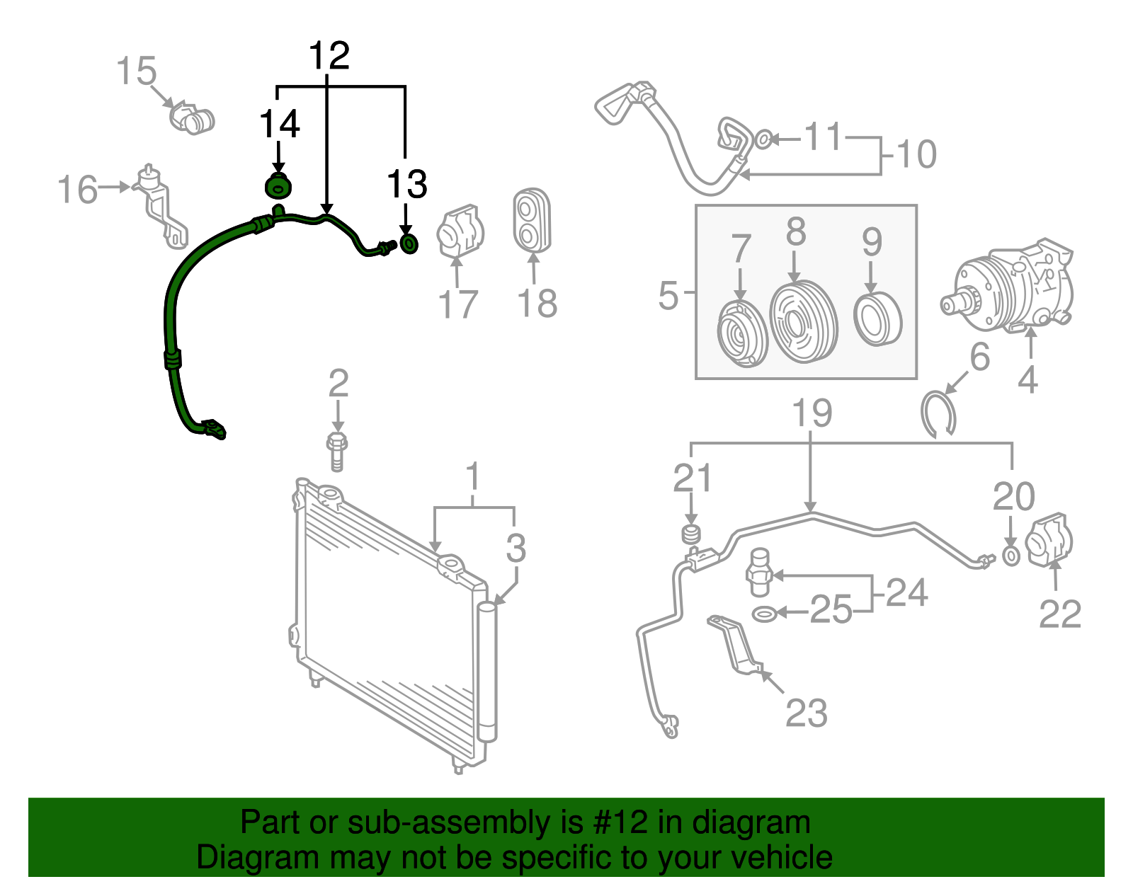 Suction Hose - Toyota (88712-02220)