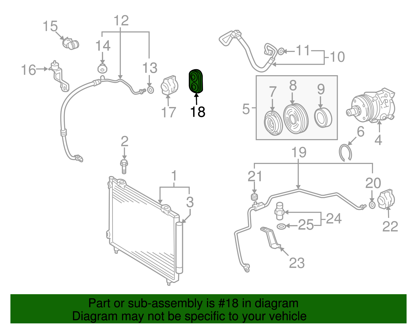 Heater Core Grommet - Scion (90480-01405)