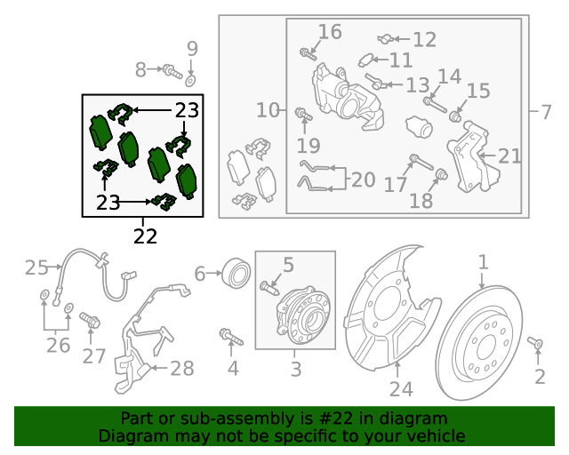 20192020 Hyundai Santa Fe Brake Pads Rear 58302S1A30 OEM Parts Online