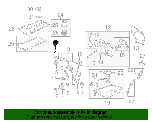 20002017 GM Engine Timing Chain Guide 24449448 GMPartsNow