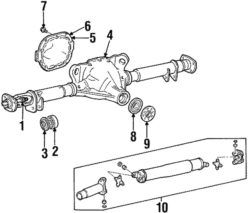 Drive Shaft Assembly - Ford (YW1Z-4602-AC)