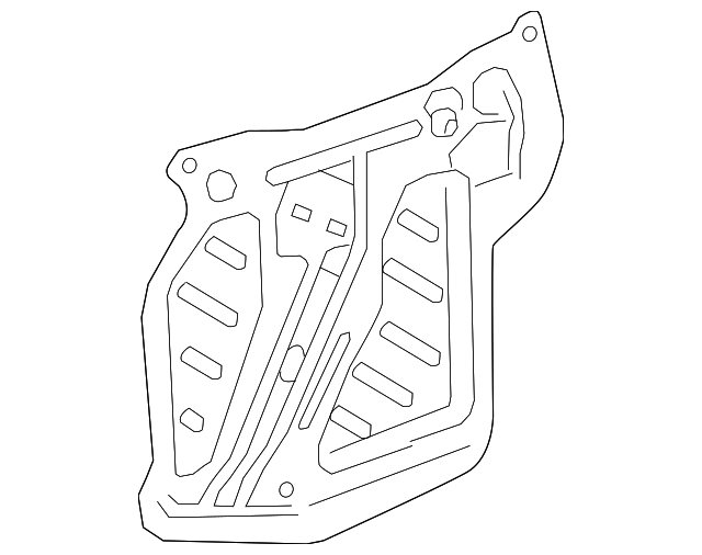 Front Passenger Side Door Water Deflector - GM (84374107)
