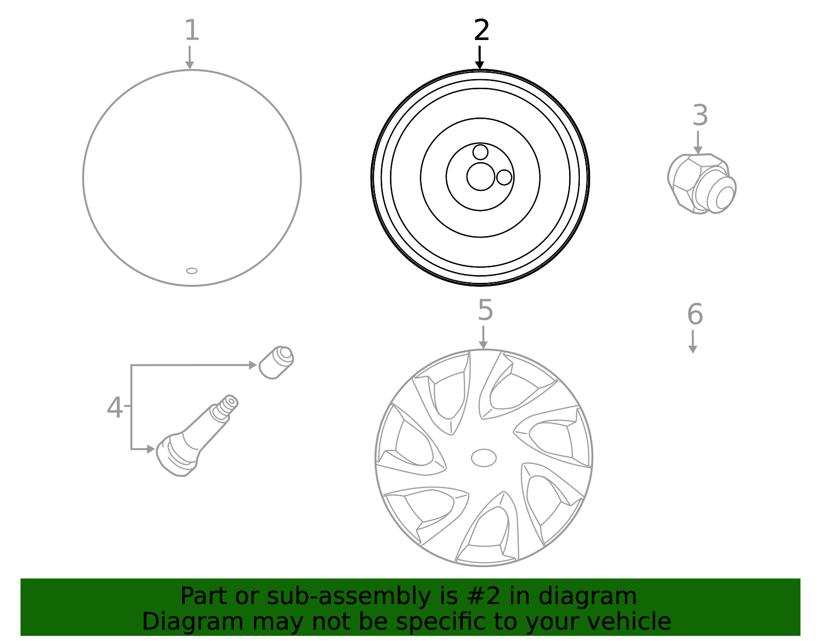 Spare Tire - Scion (42611-WB006)