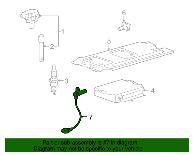 20042011 Porsche 911 Engine Crankshaft Position Sensor 99660610502