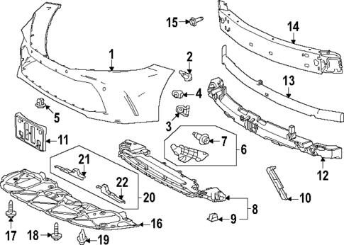 Bumper & Components - Front for 2025 Toyota Camry Longo Toyota Parts
