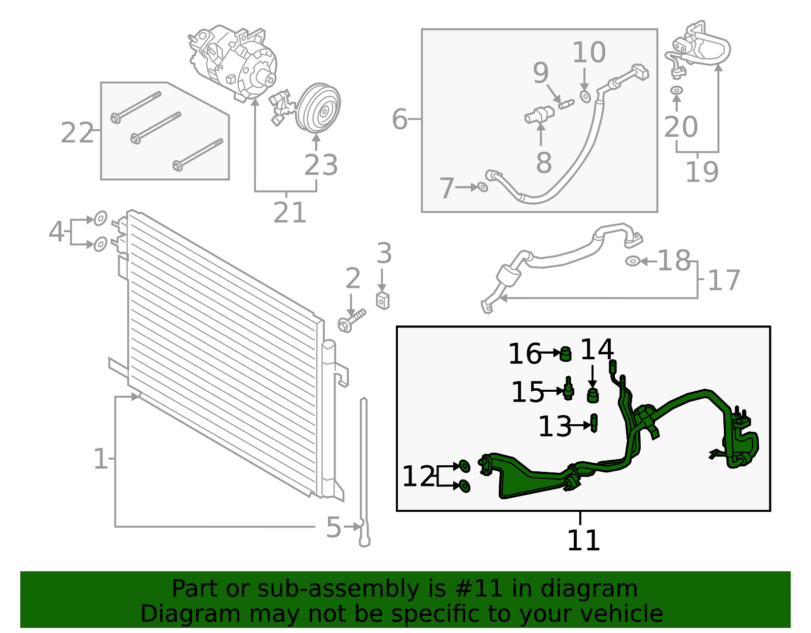 Motorcraft™ A/C Manifold And Tube Assembly - Ford (YF-38359)