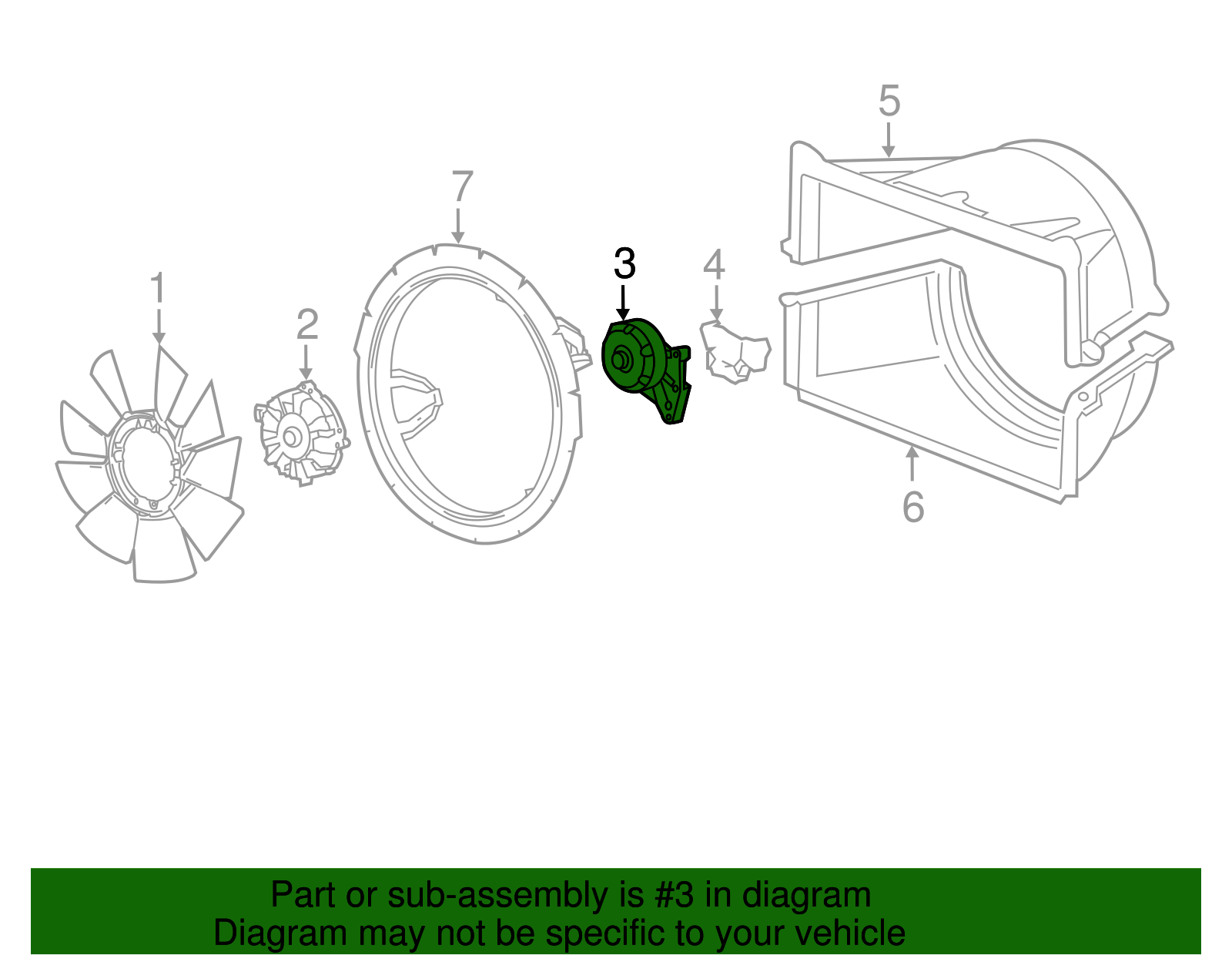 Engine Cooling Fan Pulley with Bearing - GM (98062861)