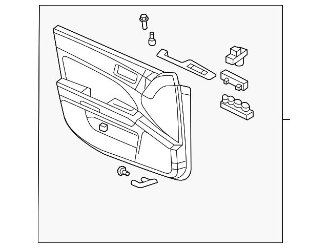 Trim Assembly, Front S/D                        *Cashmere - Cadillac (89045058)