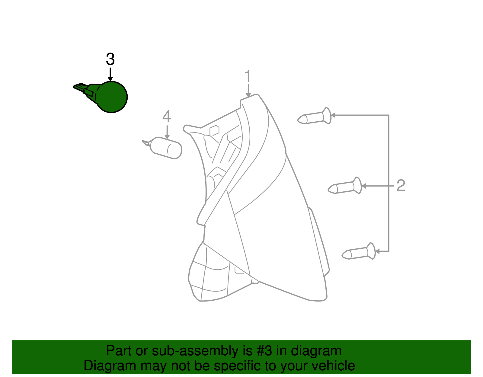 Multi-Purpose Light Bulb - GM (19355642)