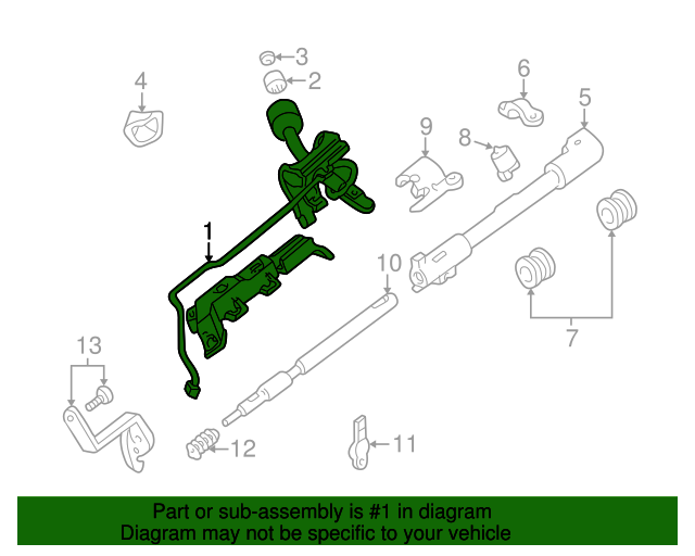 4L3Z7210BAA Gear Shift Assembly 19972004 Ford Ford Parts Direct