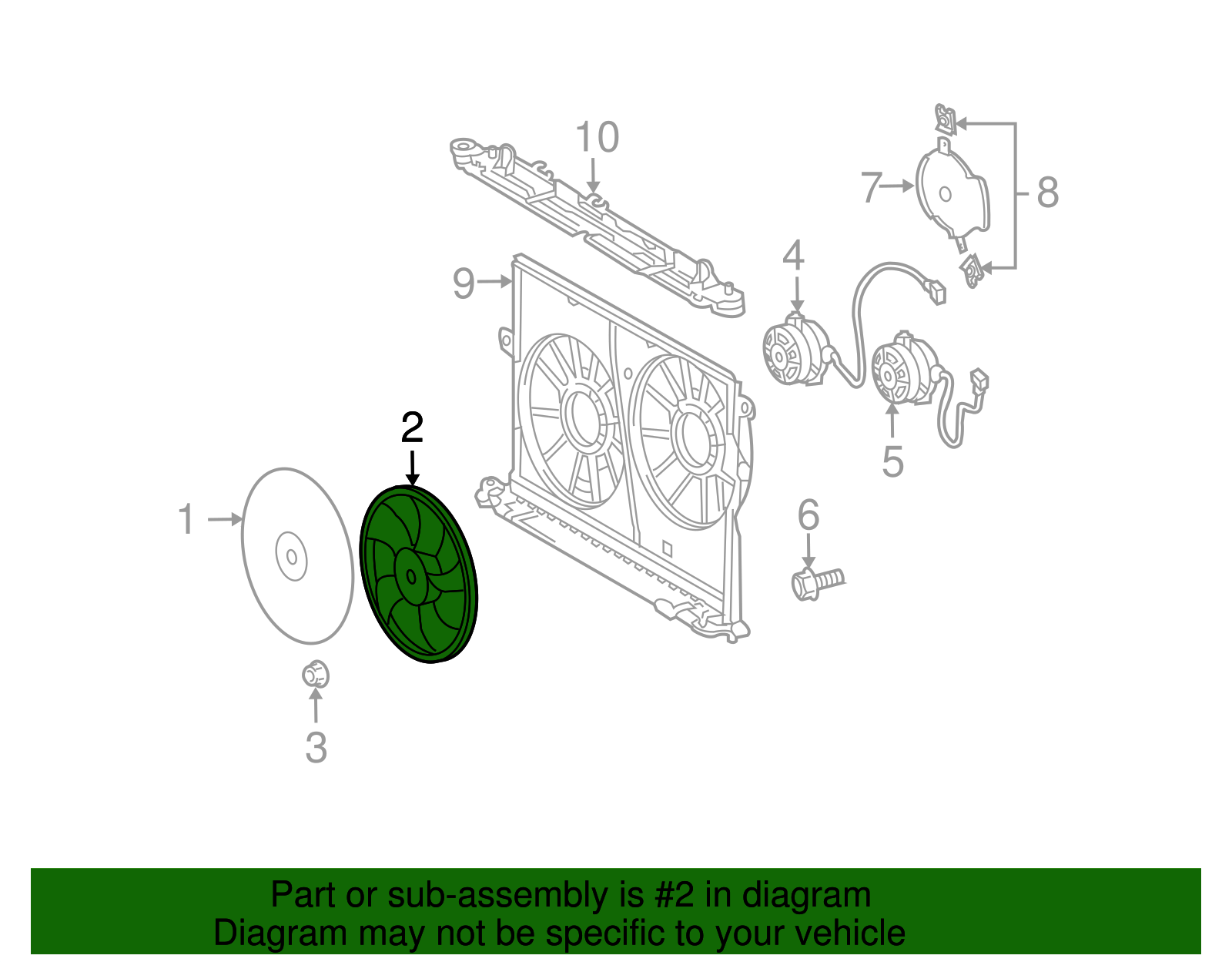 Fan Blade - Toyota (16361-0H250)