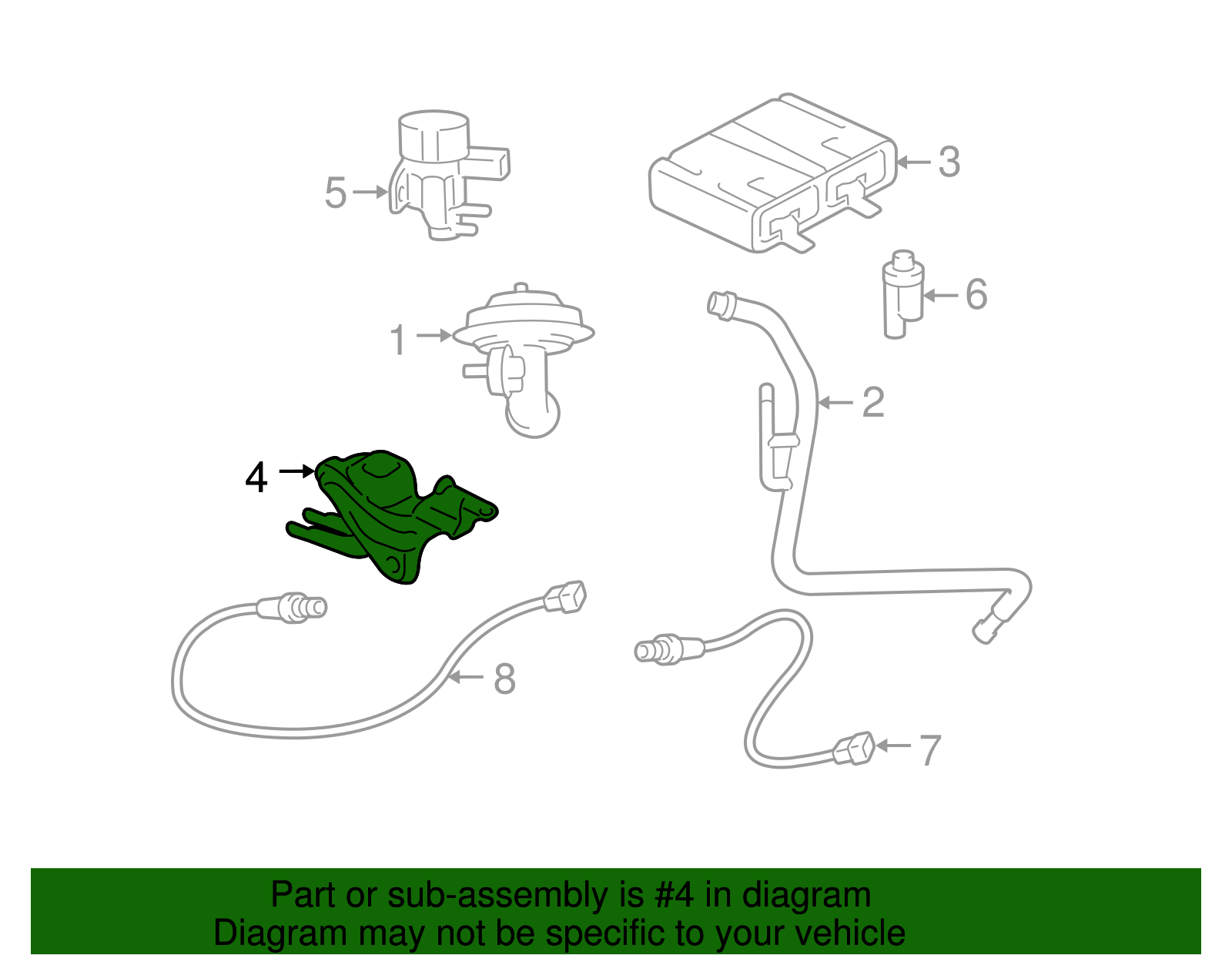 Purge Control Valve - Ford (YL8Z-9C915-AA)