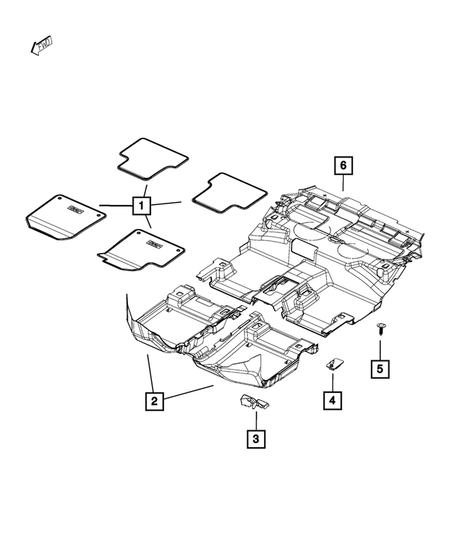 2014 Jeep Cherokee OEM NEW Mopar 2014 Jeep Cherokee Latitude Floor Mats