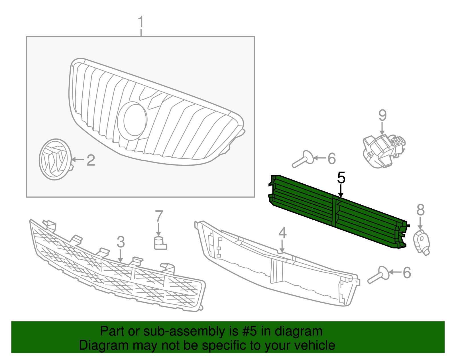 Radiator Shutter Assembly - GM (95991352)
